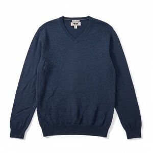 Joseph Abboud 100% Merino Wool Sweater Blue V-Neck XL